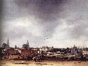 POEL, Egbert van der View of Delft after the Explosion of 1654 af France oil painting reproduction